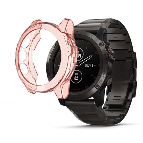 Soft TPU Watch Protective Cover for Garmin Fenix 5X - Red