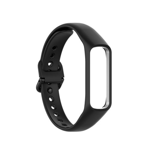 Silicone Smart Watch Band Strap Bracelet Replacement Strap for Samsung Galaxy Fit-e SM-R375 - Black