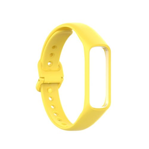 Silicone Smart Watch Band Strap Bracelet Replacement Strap for Samsung Galaxy Fit-e SM-R375 - Yellow