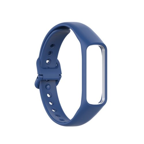 Silicone Smart Watch Band Strap Bracelet Replacement Strap for Samsung Galaxy Fit-e SM-R375 - Dark Blue