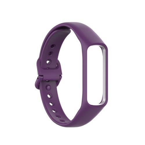 Silicone Smart Watch Band Strap Bracelet Replacement Strap for Samsung Galaxy Fit-e SM-R375 - Purple