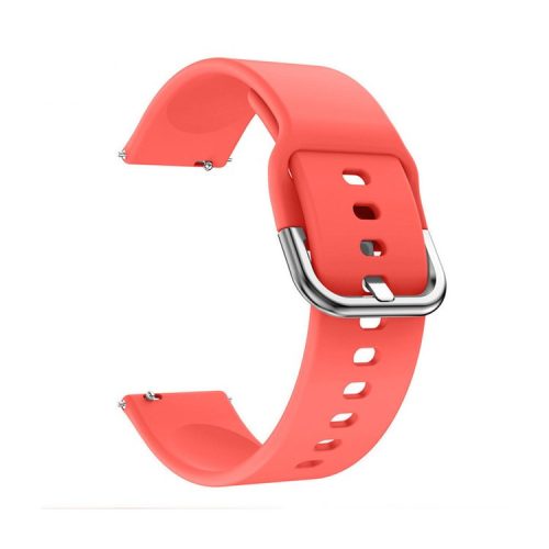 20mm Silicone Wrist Strap Replacement for Samsung Galaxy Watch4 Classic 46mm 42mm/Watch4 44mm 40mm/Garmin Move Luxe/Move Style/Move 3/Move Venu - Red