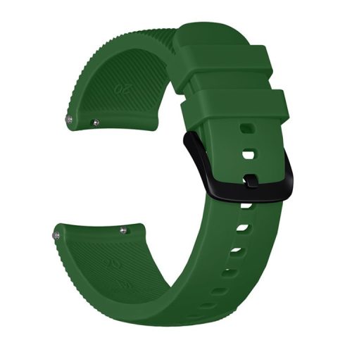 20mm Twill Texture Silicone Smart Watch Strap for GarminMove Luxe/Move Style/Move 3/Move Venu - Army Green