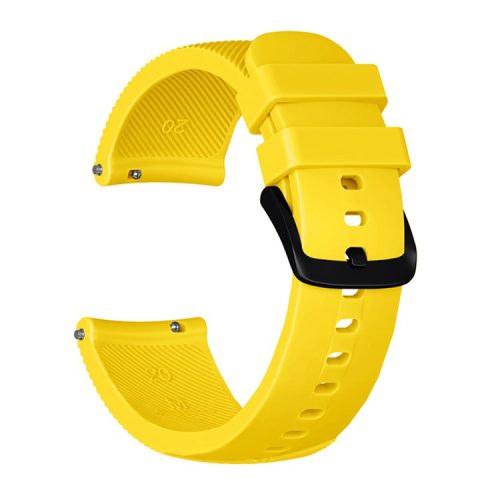 20mm Twill Texture Silicone Smart Watch Strap for GarminMove Luxe/Move Style/Move 3/Move Venu - Yellow