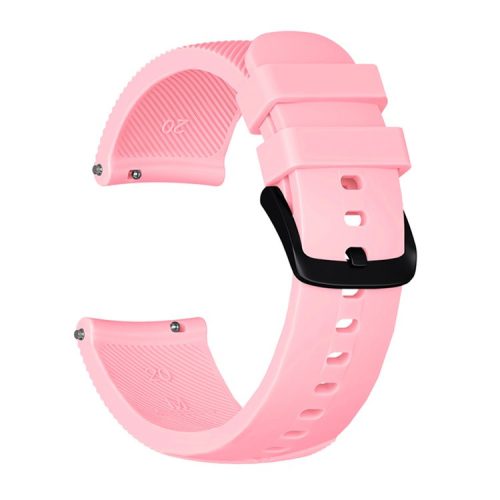 20mm Twill Texture Silicone Smart Watch Strap for GarminMove Luxe/Move Style/Move 3/Move Venu - Pink