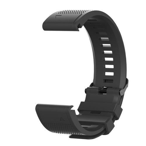 26mm Silicone Watch Band for Garmin Fenix 6X/6X Pro/Fenix 5X/Fenix 5X Plus, Soft Watch Wrist Strap Replacement - Black