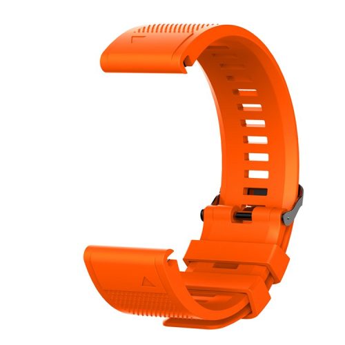 26mm Silicone Watch Band for Garmin Fenix 6X/6X Pro/Fenix 5X/Fenix 5X Plus, Soft Watch Wrist Strap Replacement - Orange