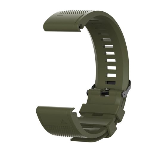 26mm Silicone Watch Band for Garmin Fenix 6X/6X Pro/Fenix 5X/Fenix 5X Plus, Soft Watch Wrist Strap Replacement - Dark Green