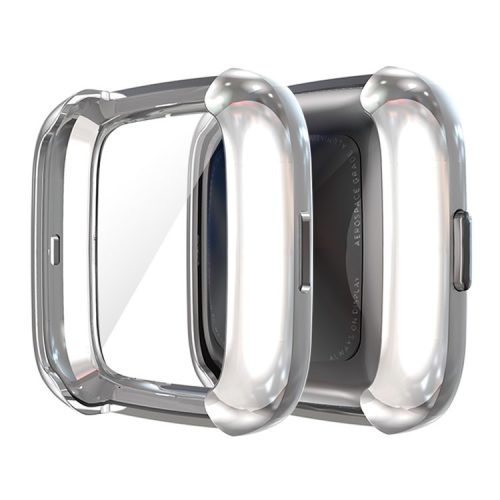 All-round Protective Electroplating TPU Watch Shell for Fitbit Versa 2 - Silver