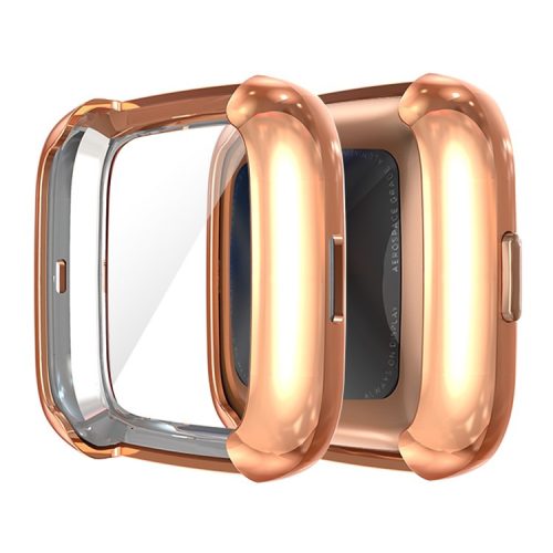 All-round Protective Electroplating TPU Watch Shell for Fitbit Versa 2 - Rose Gold