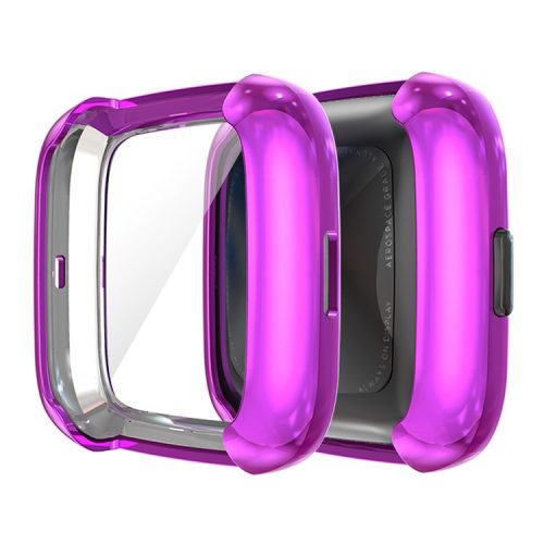 All-round Protective Electroplating TPU Watch Shell for Fitbit Versa 2 - Purple