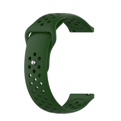 20mm Solid Color TPU Smart Watch Replacement Strap for Samsung Galaxy Watch 42mm - Green