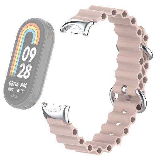 For Xiaomi Mi Band 9 NFC / Mi Band 9 / Smart Band 8 NFC / Smart Band 8 Ocean Band Adjustable Loop Sport Watch Strap with Connector - Heather