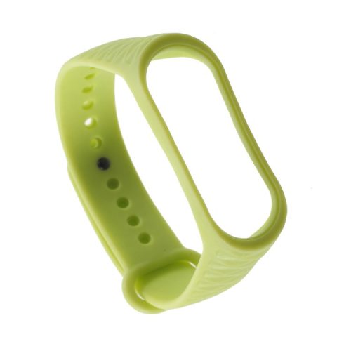 Rhombus Texture Soft TPU Wrist Band Accessory for Xiaomi Mi Smart Band 4 / Mi Band 3 - Green