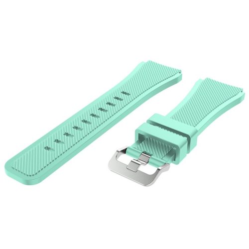 22mm Soft Silicone Sports Watch Strap Wrist Band Replacment for Samsung Gear S3 Frontier / S3 Classic - Cyan