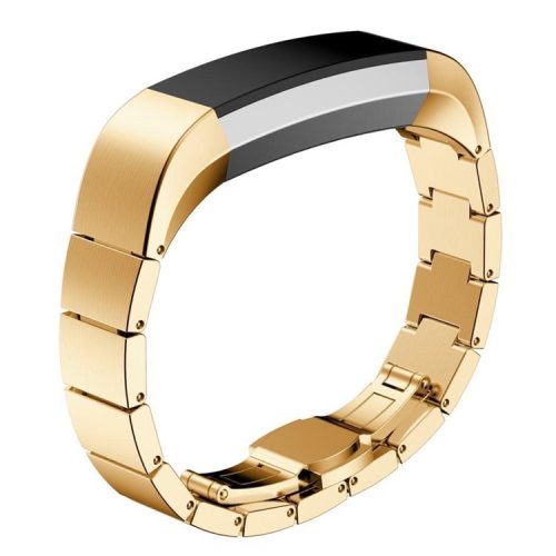 Stainless Steel Replacement Smart Watch Band for Fitbit Alta - Gold Color