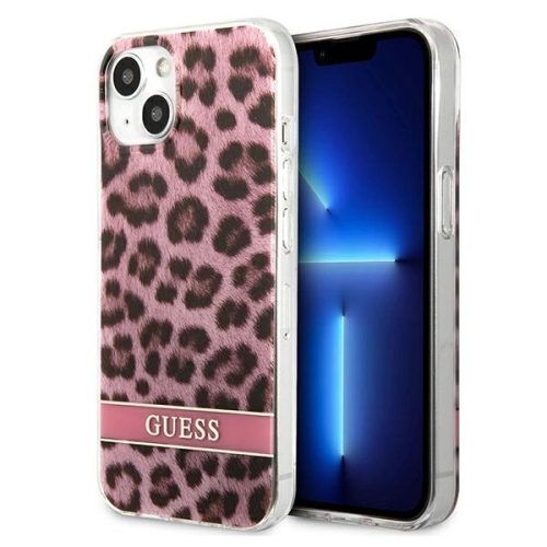 Guess GUHCP13MHSLEOP iPhone 13 6.1" pink/pink hardcase Leopard