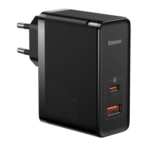 Baseus GaN5 Pro fast universal wall charger GaN USB Type C / USB 100W PD3.0, QC4.0+, AFC black (CCGP090201)