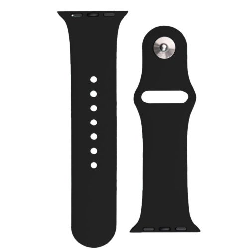 Silicone Strap APS Silicone Band for Watch Ultra / 9 / 8 / 7 / 6 / 5 / 4 / 3 / 2 / SE (45 / 44 / 42mm) Strap Watch Bracelet Black