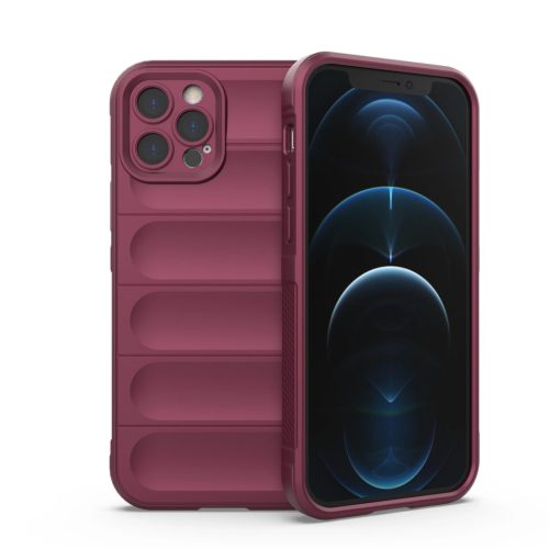 Magic Shield Szilikon Tok iPhone 12 Pro flexible armored Bordó cover