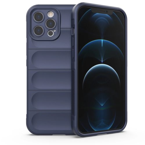 Magic Shield Szilikon Tok iPhone 12 Pro Max flexible armored Sötétkék cover