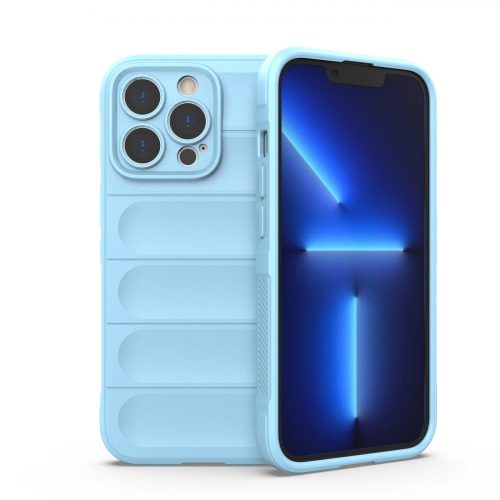 Magic Shield Case for iPhone 13 Pro flexible armored cover light blue