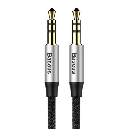 Baseus Yiven M30 stereo audio cable AUX 3.5 mm male mini jack 1.5 m silver-black (CAM30-CS1)