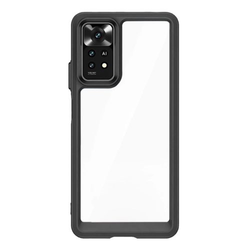 Outer Space Case for Xiaomi Poco M4 Pro cover with a flexible frame black