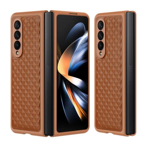 Dux Ducis Venice case for Samsung Galaxy Z Fold 4 leather case brown