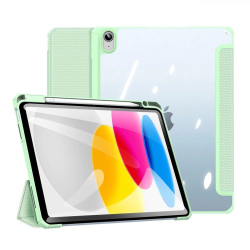 Dux Ducis Toby case for iPad 10.9'' 2022 (10 gen.) cover with space for Apple Pencil stylus smart cover stand green