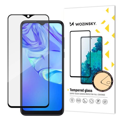 Wozinsky super durable Full Glue tempered glass full screen with frame Case Friendly TCL 305 black