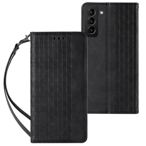 Magnet Strap Case for Samsung Galaxy A23 5G Flip Wallet Mini Lanyard Stand Black