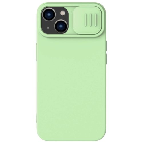 Nillkin CamShield Magnetic Silicone Case iPhone 14 Magnetic MagSafe Cover with Camera Protector Green