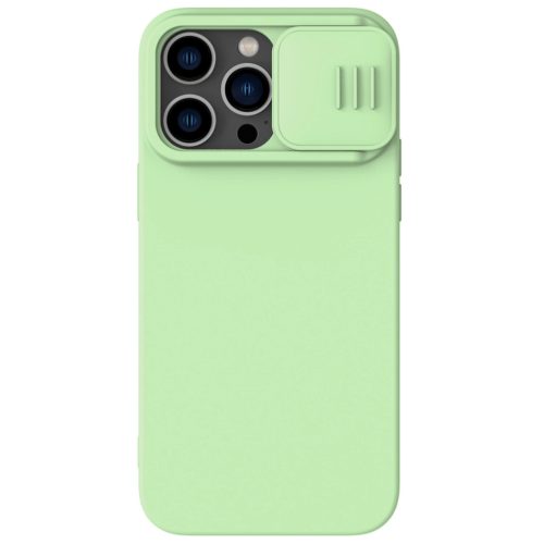 Nillkin CamShield Silky Silicone Case iPhone 14 Pro case with camera cover green