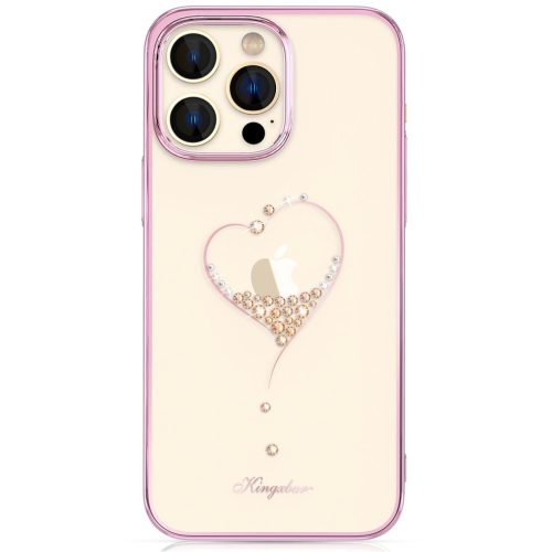 Kingxbar Wish Series case for iPhone 14 decorated with pink crystals