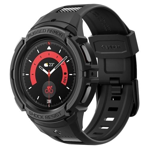 Spigen RUGGED ARMOR "PRO" GALAXY Watch 5 PRO (45 MM) BLACK