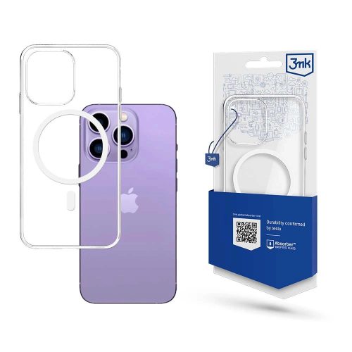 Case for iPhone 14 Pro Max compatible with MagSafe from the 3mk MagCase series - transparent