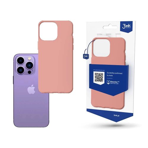 Case for iPhone 14 Pro from the 3mk Matt Case series - pink