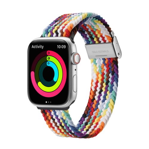 Dux Ducis Strap (Mixture II Version) strap Apple Watch Ultra, SE, 9, 8, 7, 6, 5, 4, 3, 2, 1 (49, 45, 44, 42 mm) braided band bracelet rainbow