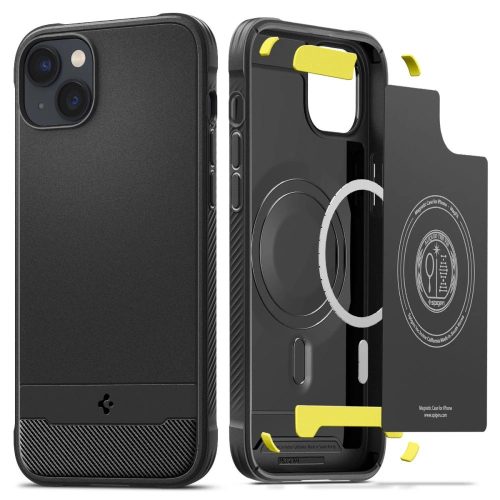 Spigen Rugged Armor Mag case with MagSafe for iPhone 14 Plus - matte black