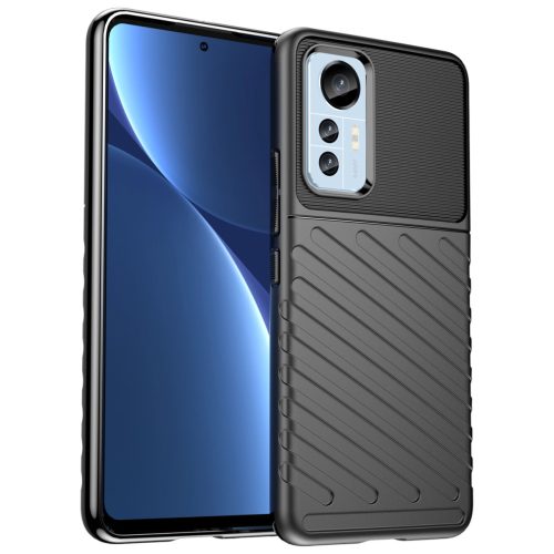 Thunder Szilikon Tok Szilikon Tok Xiaomi 12 Lite armor Szilikon Tok Fekete