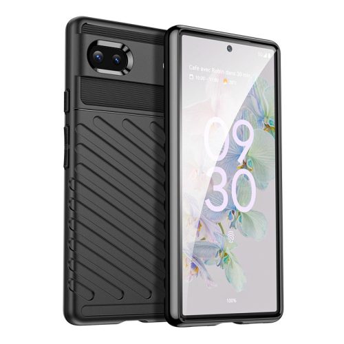 Thunder Szilikon Tok Szilikon Tok Google Pixel 6a armor Szilikon Tok Fekete