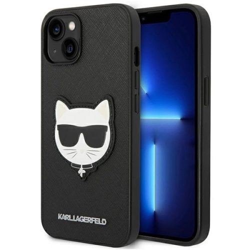 Karl Lagerfeld KLHCP14SSAPCHK iPhone 14 6,1" hardcase czarny/black Saffiano Choupette Head Patch