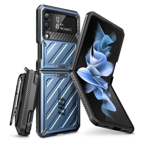 Supcase Unicorn Beetle Pro case for Samsung Galaxy Z Flip 4 blue