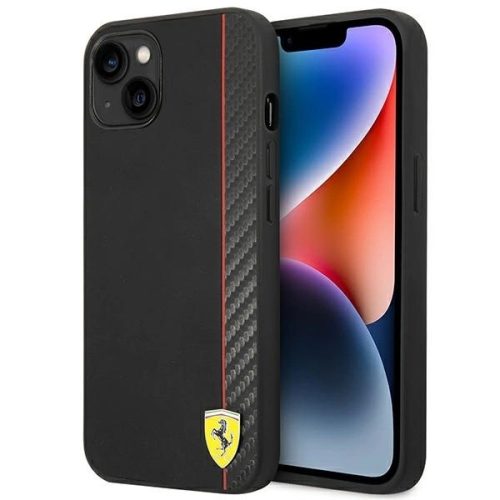 Ferrari FEHCP14SAXBK iPhone 14 6.1" black/black hardcase Carbon