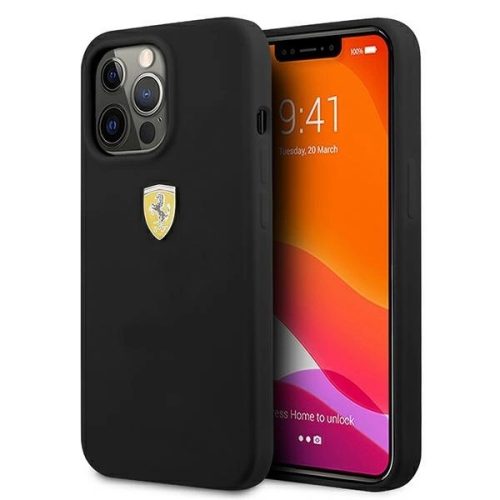 Ferrari FESSIHCP13XBK iPhone 13 Pro Max 6.7" black/black hardcase Silicone