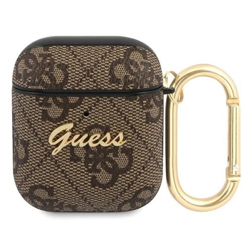 Guess GUA24GSMW AirPods cover brown / brown 4G Script Metal Collection