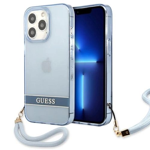 Guess GUHCP13LHTSGSB iPhone 13 Pro / 13 6,1 "blue / blue hardcase Translucent Stap