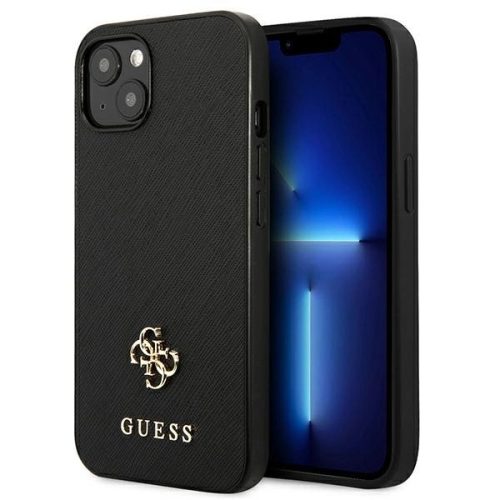 Guess GUHCP13SPS4MK iPhone 13 mini 5,4 "black / black hardcase Saffiano 4G Small Metal Logo