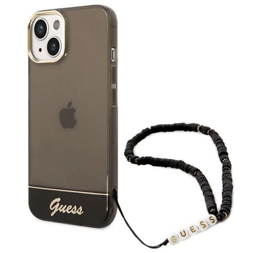 Guess GUHCP14MHGCOHK iPhone 14 Plus 6,7 "black / black hardcase Translucent Pearl Strap